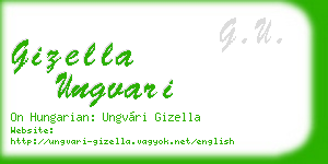 gizella ungvari business card