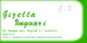 gizella ungvari business card